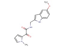 N-[(5-methoxy-1H-indol-2-yl)methyl]-2-(1-methyl-1H-pyrrol-2-yl)-2-oxoacetamide