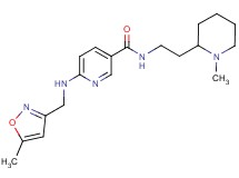6-{[(5-methyl-3-isoxazolyl)methyl]amino}-N-[2-(1-methyl-2-piperidinyl)ethyl]nicotinamide