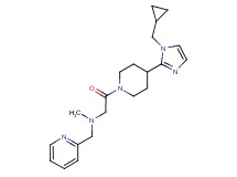 (2-{4-[1-(cyclopropylmethyl)-1H-imidazol-2-yl]-1-piperidinyl}-2-oxoethyl)methyl(2-pyridinylmethyl)amine