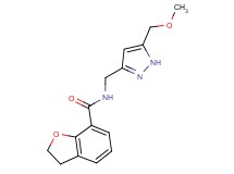 N-{[5-(methoxymethyl)-1H-pyrazol-3-yl]methyl}-2,3-dihydro-1-benzofuran-7-carboxamide