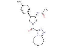N-[(3S*,4R*)-4-(4-methylphenyl)-1-(6,7,8,9-tetrahydro-5H-[1,2,4]triazolo[4,3-a]azepin-3-ylcarbonyl)pyrrolidin-3-yl]acetamide