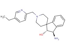 (2R*,3R*)-3-amino-1'-[(5-ethyl-2-pyridinyl)methyl]-2,3-dihydrospiro[indene-1,4'-piperidin]-2-ol