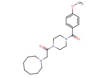 1-{2-[4-(4-methoxybenzoyl)-1-piperazinyl]-2-oxoethyl}azocane