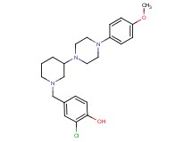2-chloro-4-({3-[4-(4-methoxyphenyl)-1-piperazinyl]-1-piperidinyl}methyl)phenol