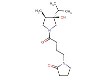 1-{4-[(3R*,4R*)-3-hydroxy-3-isopropyl-4-methyl-1-pyrrolidinyl]-4-oxobutyl}-2-pyrrolidinone