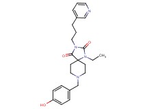 1-ethyl-8-(4-hydroxybenzyl)-3-[3-(3-pyridinyl)propyl]-1,3,8-triazaspiro[4.5]decane-2,4-dione