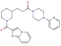 2-[(3-{3-oxo-3-[4-(2-pyridinyl)-1-piperazinyl]propyl}-1-piperidinyl)carbonyl]imidazo[1,2-a]pyridine