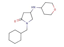 1-(cyclohexylmethyl)-4-(tetrahydro-2H-pyran-4-ylamino)-2-pyrrolidinone