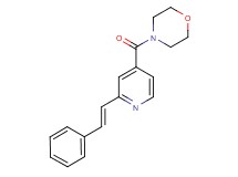 4-{2-[(E)-2-phenylvinyl]isonicotinoyl}morpholine