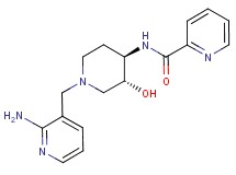 N-{(3R*,4R*)-1-[(2-aminopyridin-3-yl)methyl]-3-hydroxypiperidin-4-yl}pyridine-2-carboxamide