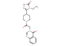 3-{2-[4-(4-ethyl-5-oxo-4,5-dihydro-1H-1,2,4-triazol-3-yl)piperidin-1-yl]-2-oxoethyl}quinazolin-4(3H)-one