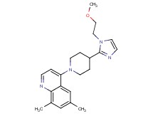 4-{4-[1-(2-methoxyethyl)-1H-imidazol-2-yl]piperidin-1-yl}-6,8-dimethylquinoline