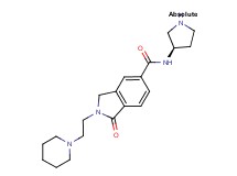 1-oxo-2-(2-piperidin-1-ylethyl)-N-[(3R)-pyrrolidin-3-yl]isoindoline-5-carboxamide