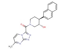 (3S*,4S*)-1-[(7-methyl[1,2,4]triazolo[4,3-a]pyrimidin-3-yl)carbonyl]-4-(2-naphthyl)piperidin-3-ol