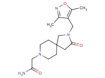 2-{2-[(3,5-dimethylisoxazol-4-yl)methyl]-3-oxo-2,8-diazaspiro[4.5]dec-8-yl}acetamide