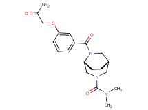 (1R*,5R*)-6-[3-(2-amino-2-oxoethoxy)benzoyl]-N,N-dimethyl-3,6-diazabicyclo[3.2.2]nonane-3-carboxamide