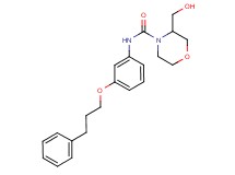 3-(hydroxymethyl)-N-[3-(3-phenylpropoxy)phenyl]morpholine-4-carboxamide