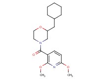 2-(cyclohexylmethyl)-4-[(2,6-dimethoxy-3-pyridinyl)carbonyl]morpholine