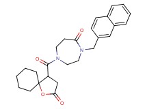 4-(2-naphthylmethyl)-1-[(2-oxo-1-oxaspiro[4.5]dec-4-yl)carbonyl]-1,4-diazepan-5-one