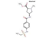 methyl (2S,4S)-4-({4-[(ethylsulfonyl)amino]benzoyl}amino)-1-methylpyrrolidine-2-carboxylate