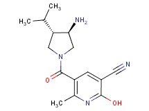 5-{[rel-(3R,4S)-3-amino-4-isopropyl-1-pyrrolidinyl]carbonyl}-2-hydroxy-6-methylnicotinonitrile