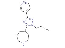 4-(1-propyl-3-pyridin-4-yl-1H-1,2,4-triazol-5-yl)azepane