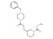 methyl 3-[3-(4-benzylpiperazin-1-yl)-3-oxopropyl]piperidine-1-carboxylate