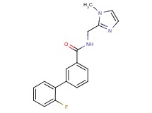 2'-fluoro-N-[(1-methyl-1H-imidazol-2-yl)methyl]biphenyl-3-carboxamide