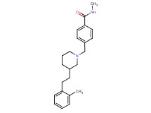 N-methyl-4-({3-[2-(2-methylphenyl)ethyl]-1-piperidinyl}methyl)benzamide