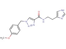 N-[2-(1H-imidazol-4-yl)ethyl]-1-(4-methoxybenzyl)-1H-1,2,3-triazole-4-carboxamide