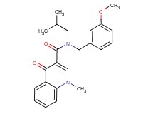 N-isobutyl-N-(3-methoxybenzyl)-1-methyl-4-oxo-1,4-dihydroquinoline-3-carboxamide