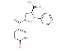 (3S*,4R*)-1-[(6-oxo-1,4,5,6-tetrahydropyridazin-3-yl)carbonyl]-4-phenylpyrrolidine-3-carboxylic acid