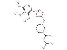 3-methyl-1-(1-{[3-(2,3,4-trimethoxyphenyl)-1,2,4-oxadiazol-5-yl]methyl}-3-piperidinyl)-1-butanone