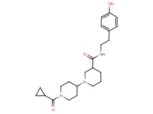 1'-(cyclopropylcarbonyl)-N-[2-(4-hydroxyphenyl)ethyl]-1,4'-bipiperidine-3-carboxamide