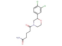 5-[2-(3,4-dichlorophenyl)morpholin-4-yl]-5-oxopentanamide