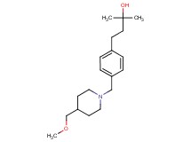 4-(4-{[4-(methoxymethyl)-1-piperidinyl]methyl}phenyl)-2-methyl-2-butanol