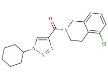 5-chloro-2-[(1-cyclohexyl-1H-1,2,3-triazol-4-yl)carbonyl]-1,2,3,4-tetrahydroisoquinoline