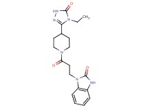 1-{3-[4-(4-ethyl-5-oxo-4,5-dihydro-1H-1,2,4-triazol-3-yl)piperidin-1-yl]-3-oxopropyl}-1,3-dihydro-2H-benzimidazol-2-one