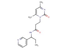 3-(4,6-dimethyl-2-oxopyrimidin-1(2H)-yl)-N-(1-pyridin-3-ylpropyl)propanamide