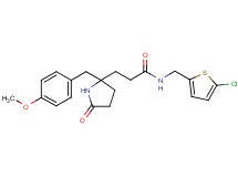 N-[(5-chloro-2-thienyl)methyl]-3-[2-(4-methoxybenzyl)-5-oxo-2-pyrrolidinyl]propanamide