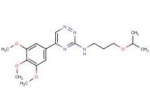 N-(3-isopropoxypropyl)-5-(3,4,5-trimethoxyphenyl)-1,2,4-triazin-3-amine