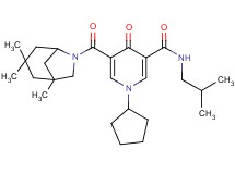 1-cyclopentyl-N-isobutyl-4-oxo-5-[(1,3,3-trimethyl-6-azabicyclo[3.2.1]oct-6-yl)carbonyl]-1,4-dihydro-3-pyridinecarboxamide