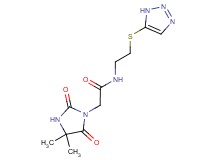 2-(4,4-dimethyl-2,5-dioxoimidazolidin-1-yl)-N-[2-(1H-1,2,3-triazol-5-ylthio)ethyl]acetamide