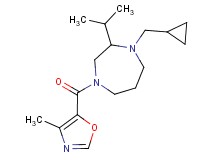 1-(cyclopropylmethyl)-2-isopropyl-4-[(4-methyl-1,3-oxazol-5-yl)carbonyl]-1,4-diazepane