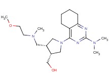 ((3R*,4R*)-1-[2-(dimethylamino)-5,6,7,8-tetrahydroquinazolin-4-yl]-4-{[(2-methoxyethyl)(methyl)amino]methyl}pyrrolidin-3-yl)methanol