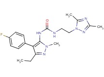 N-[2-(3,5-dimethyl-1H-1,2,4-triazol-1-yl)ethyl]-N'-[3-ethyl-4-(4-fluorophenyl)-1-methyl-1H-pyrazol-5-yl]urea