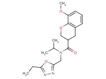 N-[(5-ethyl-1,3,4-oxadiazol-2-yl)methyl]-N-isopropyl-8-methoxychromane-3-carboxamide