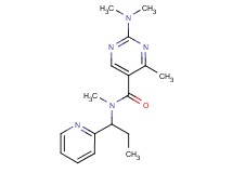 2-(dimethylamino)-N,4-dimethyl-N-(1-pyridin-2-ylpropyl)pyrimidine-5-carboxamide