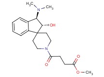 methyl 4-[(2R*,3R*)-3-(dimethylamino)-2-hydroxy-2,3-dihydro-1'H-spiro[indene-1,4'-piperidin]-1'-yl]-4-oxobutanoate