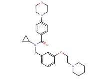 N-cyclopropyl-4-(4-morpholinyl)-N-{3-[2-(1-piperidinyl)ethoxy]benzyl}benzamide